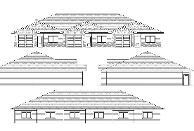 Elevation drawings from a plan set